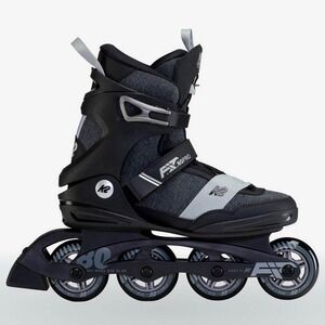 K2 F I T 80 Pro Inline Skates Mens Black Grey Fitness Sz 11.5 US 45 EU